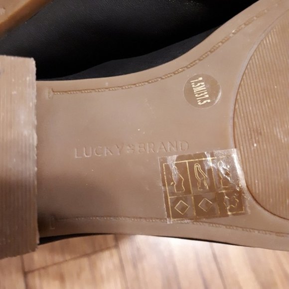 NWOT 🍀 Lucky Brand Leather Baldomero Mule - 7.5 - Picture 8 of 10